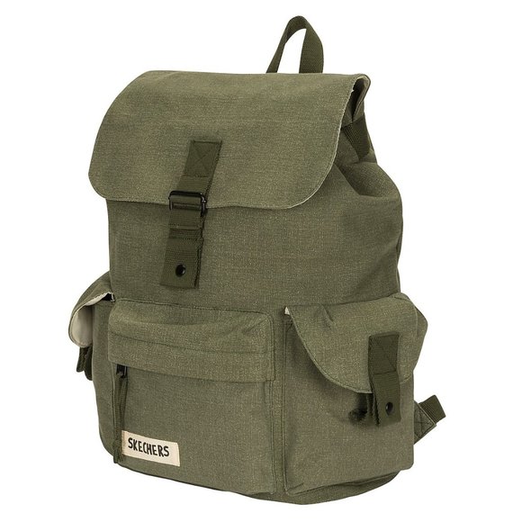 Sketchers Olive Canvas Backpack 100% Cotton - Picture 10 of 10